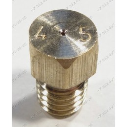 Жиклер для сжиженного газа диаметр резьбы M6 шаг резьбы 1,0 Ø-0.45 мм для плиты