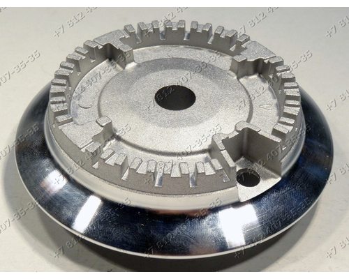 Рассекатель диаметр 86 мм с одним отверстием для плиты Ariston Indesit 7HTD640(ICE)IX/HA C223GEAFR C243GCE C243GEAFR