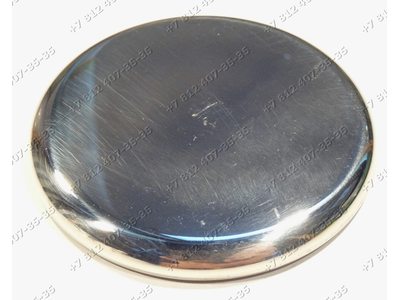Крышка рассекателя серебряная (нержавейка) для плиты Ariston Indesit GQ74SI, GQ74ST, PC750TXXHA