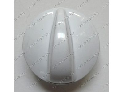 Ручка газового крана белая для плиты Дарина GM442 26 000-10