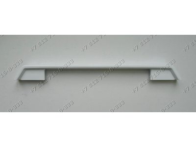 Ручка дверцы духовки (E452 белая общая длина 47,5 см расстояние между отверстиями 38 см) для плиты Hansa