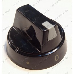 Ручка переключения конфорки черная, цифры от 0 до 3 для плиты Hansa FCCX57034030 (51480)