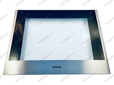 Внешнее стекло двери духовки для плиты Gorenje BO747A23XG, B1O737E24X, BO735E201X-M 595*457 мм и т.д.