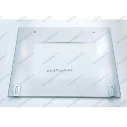 Внешнее стекло духовки белое с надписью Gefest газовой плиты Гефест 598*446*4 мм (Ш*В) ДА602.18.2.000-08