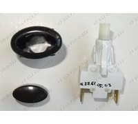 Овальная черная кнопка подсветки ПКН5072 ПКН507-2 ПКН507.2 для плиты Гефест Дарина