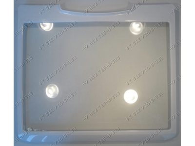 Полка стеклянная с обрамлением 438*381 для холодильника Samsung