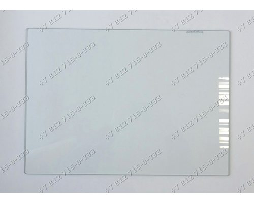 Полка стеклянная без обрамления для холодильника Beko CN335220 DSK28000 CS335020 CN329120 CSK31000 CN329120