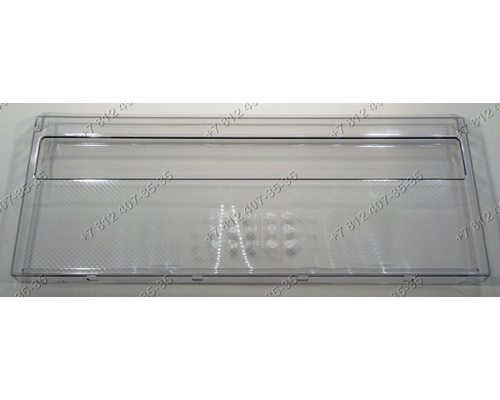 Панель верхнего/среднего ящика морозильной камеры холодильника Атлант ХМ4619, ХМ4621, ХМ4623, ХМ4624, ХМ4625, ХМ4626 47*19 см прозрачная