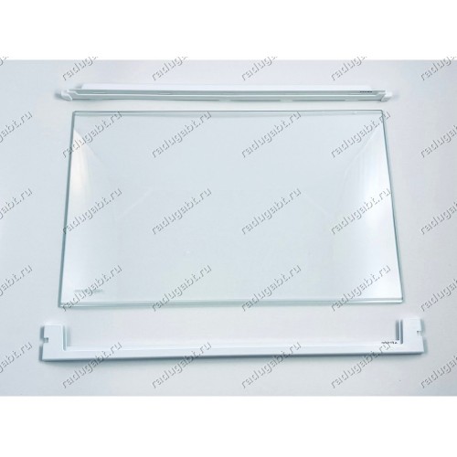 Полка в сборе с передним и задним обрамлением для холодильника Electrolux QR2240W, ERE3000, ERE3600X