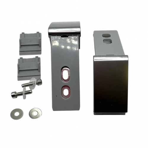 Кронштейн ручки серебристый 9590174-01/013 для холодильника Liebherr (НЕОРИГИНАЛ)
