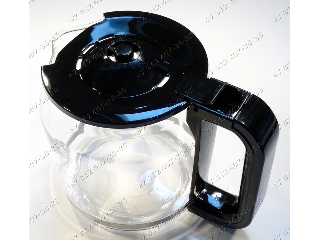 SPARES2GO Glass Jug For De'Longhi ICM15210 ICM15210.1 Filter Coffee