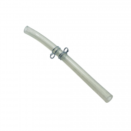 Трубка для кофемашины Delong. длина 110 мм (внеш. диам. 8 мм, внутр. диам. 4 мм) с хомутами