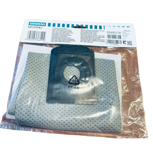 Мешок текстильный пылесоса Bosch BSM1.., BSG1.., BSN... - 00483179 (VZ10TFK1 - Type K) многоразовый