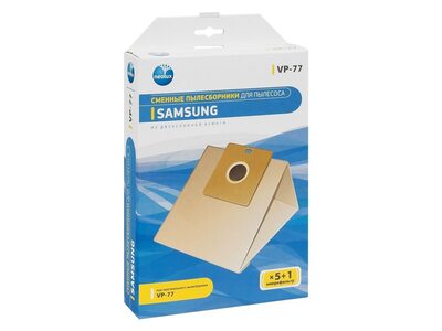 Мешки пылесоса Samsung - комплект 5 бумажных мешков + фильтр - Neolux VP-77