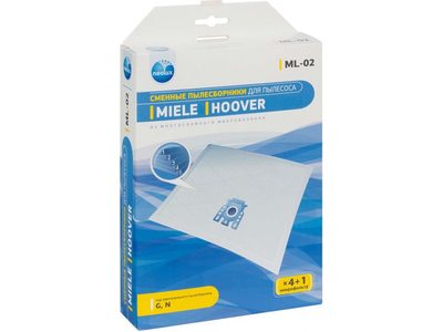 Мешки для пылесоса Miele, Hoover Neolux ML-02 - комплект 4 штук синтетические