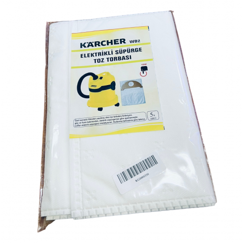 Мешки для пылесоса Karcher WD2 MV2 и т.д. из микрофибры - комплект из 5 штук - 6.904-322.0 - KG0000330