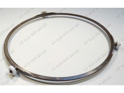 Кольцо вращения (ролики) для микроволновой печи LG 5889W2A005K диаметр 222 мм, ролики 17 мм