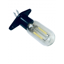 Лампочка для микроволновой печи Bosch, Siemens, NEFF, AEG - MD Z187 T25 LED 220V СВЕТОДИОДНАЯ - г-образные загнутые контакты 