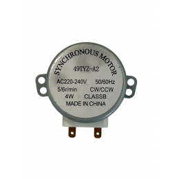 Двигатель вращения поддона СВЧ 49TYZ-A2 220V 4W 5/6 RPM - толщина 21 мм 