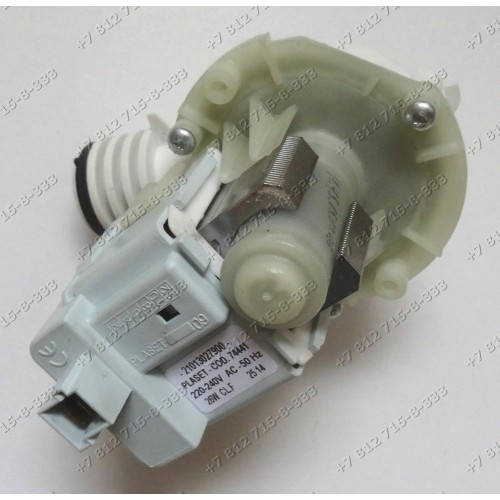 Помпа в сборе для посудомоечной машины Indesit, Ariston Plaset Cod. 61413 (Cod. 74441)