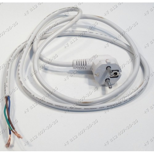 Cетевой шнур посудомоечной машины Hansa ZIM446EH 1100064 Gorenje GV55111 571917/01 и т.д.