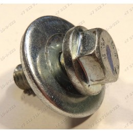 Болт шкива в сборе с шайбой стиральной машины Vestel WMO1041LCD, Whirlpool AWG223, Hansa AWN510DR