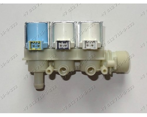 Тройной электромагнитный клапан для стиральной машины Indesit WIDL 106 EX