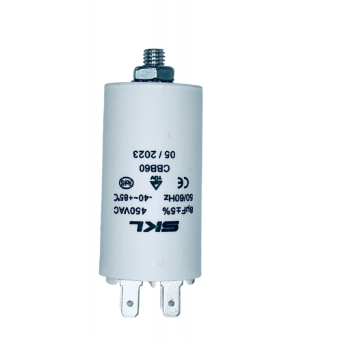 Конденсатор 8uF 450V для стиральной машины - универсальный - SKL CAP514UN