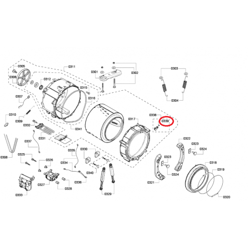 Винт дефлектора для стиральной машины BOSCH 00962436 (00612250)