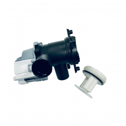 Насос для стиральной машины Bosch, Siemens в сборе с улиткой и фильтром Askoll Mod. M325 COD.RS0815 на защелках, контакты вперед под разъем (под фишку)