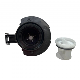 Насос для стиральной машины Ariston, Whirlpool, Indesit, Bauknecht, Bosch и т.д. - помпа в сборе с улиткой и фильтром Askoll Art.RR0932 Cod.W11720361 30W