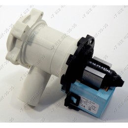 Насос для стиральной машины Bosch, Siemens в сборе с улиткой и фильтром Mainox 30W B20-6 на защелках, контакты вперед под разъем