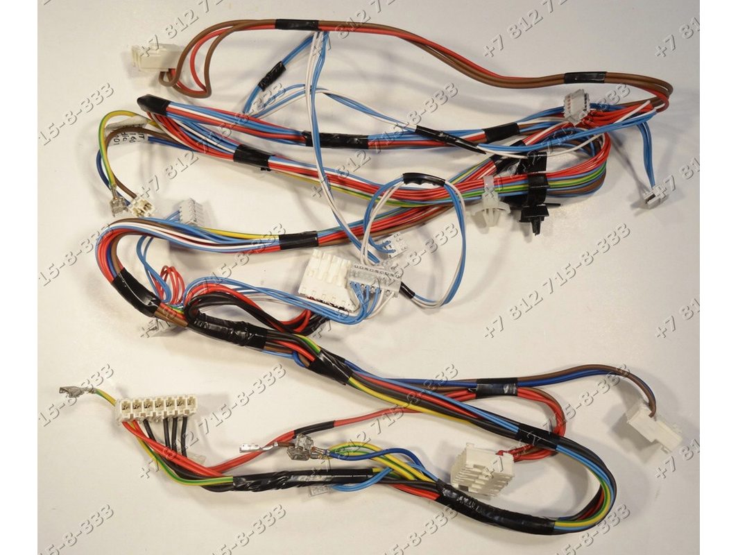 Проводка стиральной машины Indesit IWUD 4085, CIS 112220083*24629200500 ...