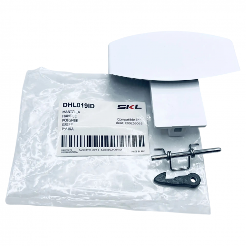 Ручка люка стиральной машины Indesit IWDE127EU, Ariston CAWD1297RU, CAWD129EU, AWM108EU и т.д. DHL019ID