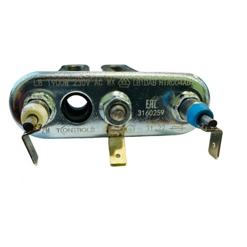 Тэн для стиральной машины Indesit, Ariston 1900W 183 мм с отверстием T-Controls 3160259 C00273277