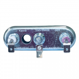 Тэн для стиральной машины Bosch, Hansa и т.д. 2000W 205 мм прямой с отверстием Kawai 3406125 EAC WACBS2012
