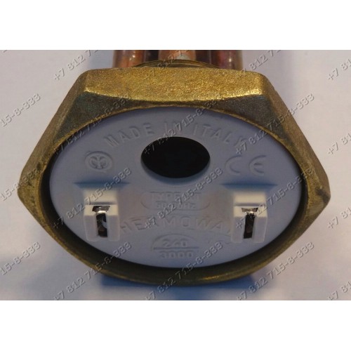 Тэн 3000W резьба D 42 мм с креплением под анод RCT made in italy 182322 Ariston